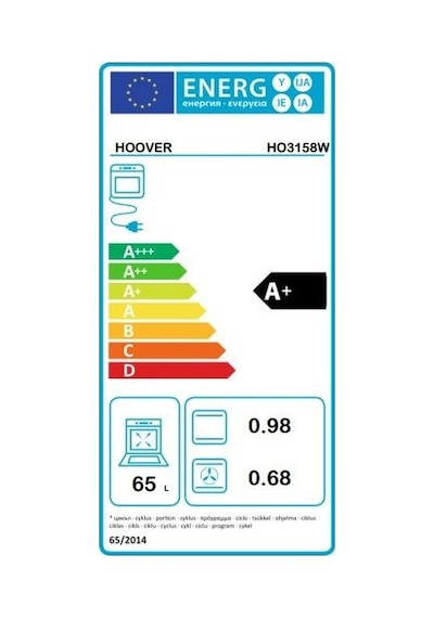 Hoover HO3158W 70 L Ankastre Fırın Beyaz