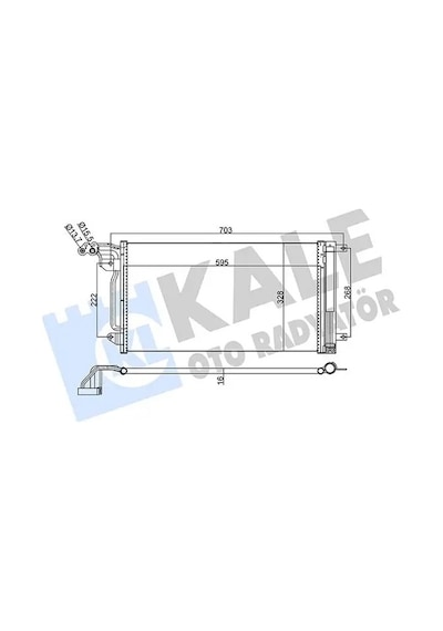 Vw Polo 5 Klima Radyatoru 1.4 2010-2017 Kale 342395
