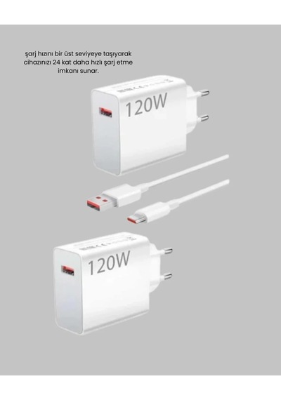 Lb 120w Ultra Hızlı Şarj Adaptörü Usb-c Destekli Güçlü Şarj Teknolojisi