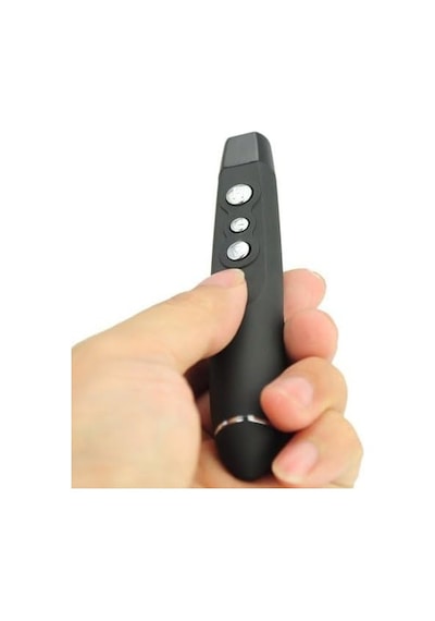Sunum Kumandası Laser Pointer Kablosuz Çantalı Sunum Kalemi Tak Çalıştır Pp1100 Çok Renkli