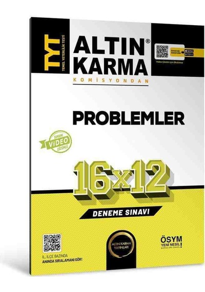 Altın Karma 2024 Tyt Problemler 16x12 Deneme Sınavı