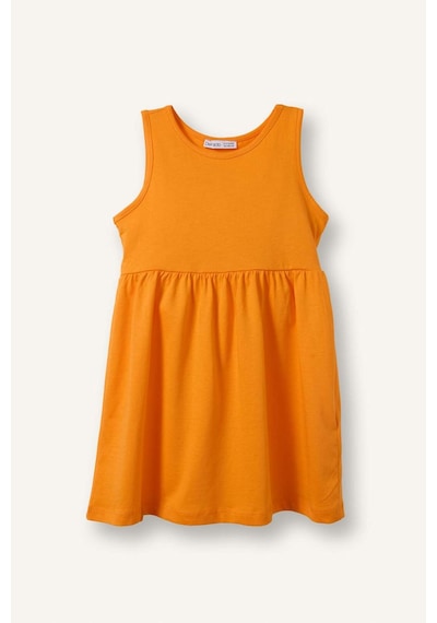 Defacto Desenli Kolsuz 2li Elbise Kız Bebek C0071a526smrd116 Kırmızı-rd116