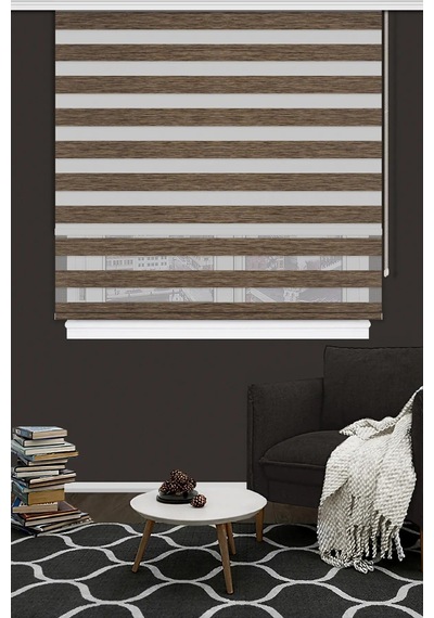 Çift Mekanizma Zebra Stor Güneşlik Perde 03 Açık Kahve Mutfak Balkon Perdesi Çocuk Yatak Odası Perde Açık Kahve Çift Mekanizma Zebra Stor Güneşlik Perde 03 Açık Kahve Mutfak Balkon Perdesi Çocuk Yatak Odası Perde Açık Kahve