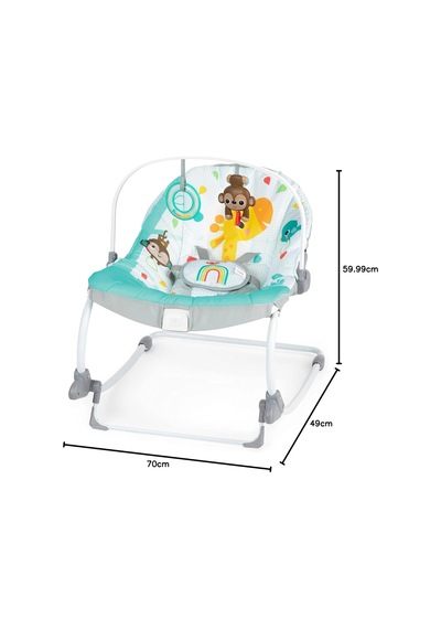 Bright Starts Wild Vibes Ana Kucağı Yatıştırıcı Titreşimler Çıkarılabilir Oyuncak Barı Bebek Koltuğu