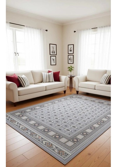 Halı 200x290 Asya Koleksiyonu 70174-095 Gri Renkli