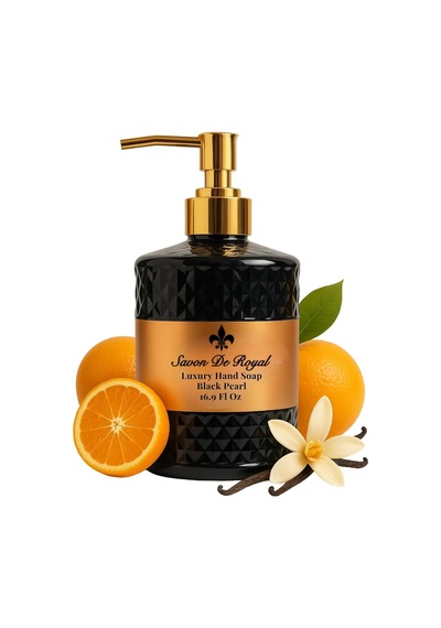 Savon De Royal Luxury Vegan Sıvı Sabun Black Pearl 500 Ml, Portakal, Vanilya