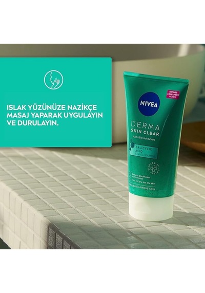 Nıvea Derma Skin Clear Sivilce Karşıtı Peeling 150 Ml X 2 Adet