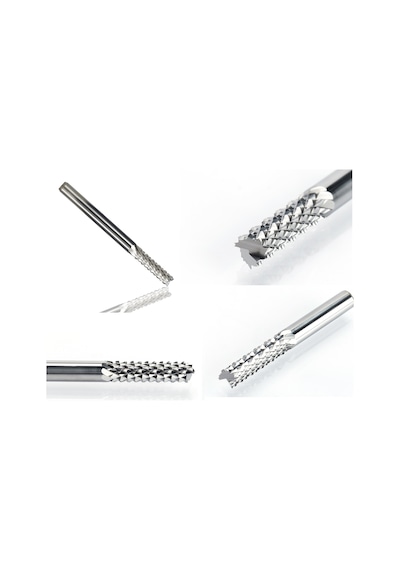 Kalıpçı Cnc Karbür Uç Seti Yoğun Çelik Tungsten 1.6Mm 2.0Mm 2.4Mm