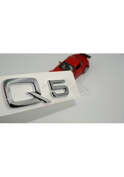 Audi Q5 Bagaj Krom 3M Yazı Logo Gümüş Krom