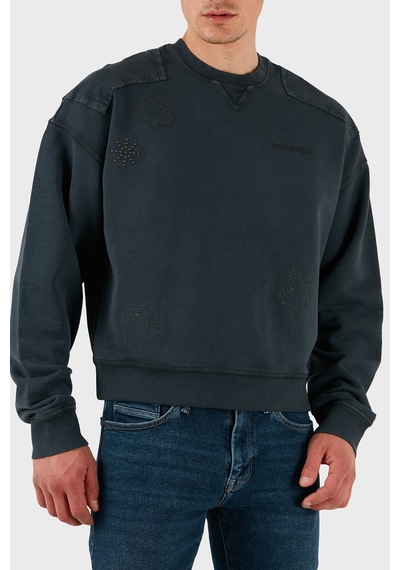 Dsquared2 Erkek Sweat S74gu0752 S25539 814 Antrasit Antrasit