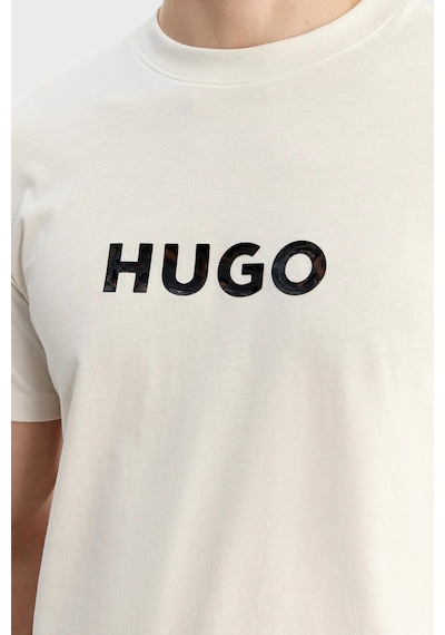 Hugo Erkek T Shirt 50557437 102 Ekru