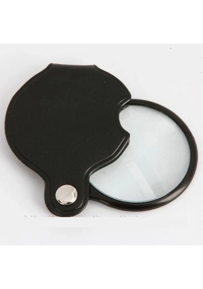 5x50mmmini Büyüteç,cepte Taşınan,optik Lens Katlanabilir Deri Kaplamaxx1051