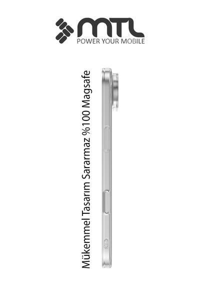 İphone 17 Air Uyumlu Animasyonlu Şeffaf Magsafe Şarj Destekli Sararmayan Sert  Kılıf