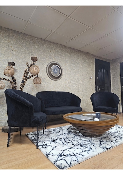 Zafir Teddy Takım Siyah Boyalı Telli Ayak Çay Seti Koltuk - Berjer , Balkon, Salon, Ofis Siyah Zafir Teddy Takım Siyah Boyalı Telli Ayak Çay Seti Koltuk - Berjer , Balkon, Salon, Ofis Siyah