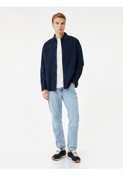 Koton Normal Bel Pamuklu Tapered Fit Jean Pantolon - Joe Jean Açık İndigo 6wam40113nd Açık İndigo Koton Normal Bel Pamuklu Tapered Fit Jean Pantolon - Joe Jean Açık İndigo 6wam40113nd Açık İndigo