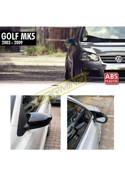 Vw Golf 5 Batman Yarasa Ayna Kapağı Piano Black 2003-2009