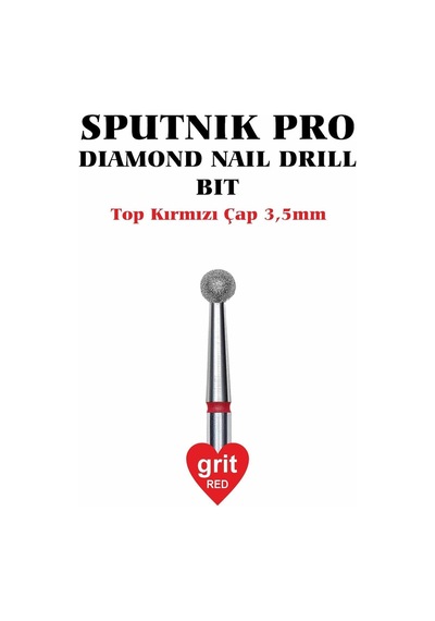 Elmas Top Freze Kırmızı Çap 2,7mm