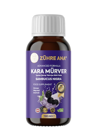 Kara Mürver Sambucus Nigra İçeren Şurup 150 Ml