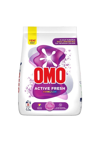 2 Adet Omo Color 5,5 Kg Renkliler