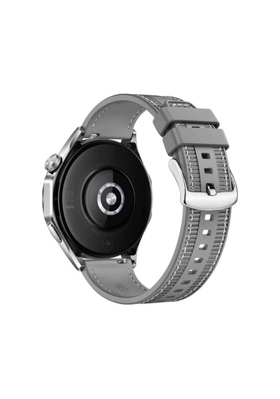 Samsung Gear S3 İle Uyumlu Spor Örgü Desenli Dikişli 22mm Silikon Kordon