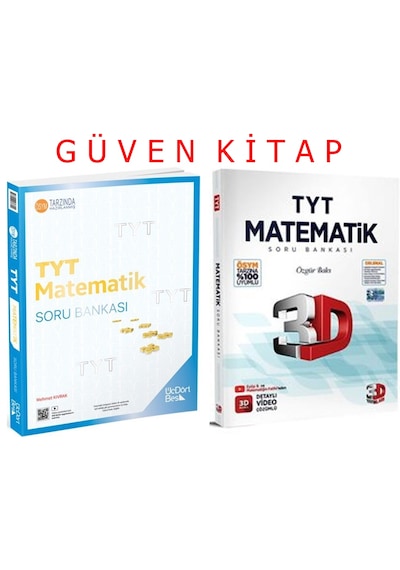 Üçdörtbeş 3d Yayınları Tyt Matematik Soru Bankası Seti