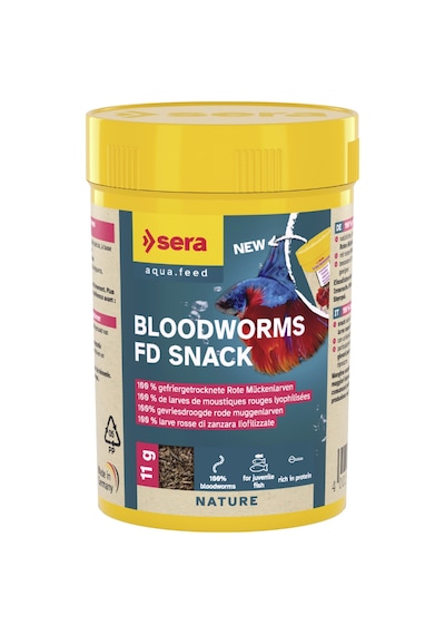 Sera Bloodworms Fd Snack 100 Ml 11 Gr