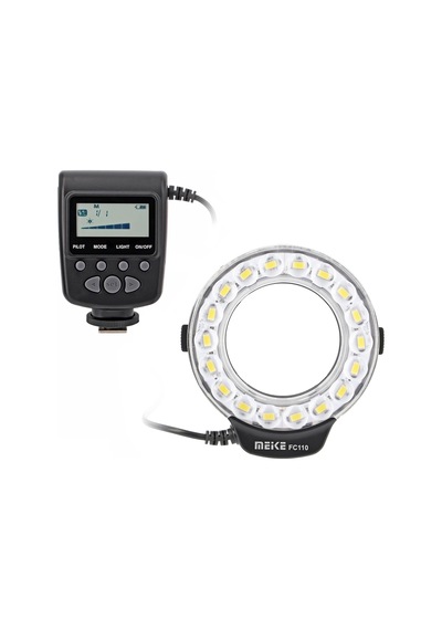 Makro Halka Flaş Fc-110 Halka Lamba, Nikon Dslr Slr Kameralar İçin Uygun, Flaş Ve Sürekli Işık, Video Çekimleri İçin De Uygundur