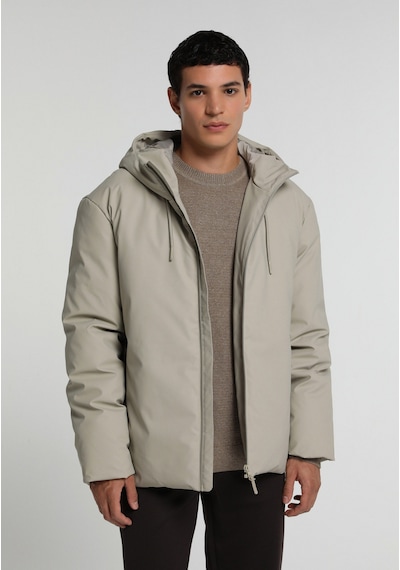 Colin's Colins Regular Fit Kapüşonlu Fermuarlı Astarlı Erkek Bej Mont Cl1082944 Q1.v1 Lbg Light Beige