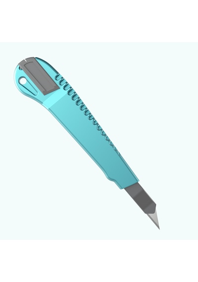 Uttıl Nmuk07-30 Dar 9mm 30 Derece Açılı Alüminyum Gövde Maket Bıçağı