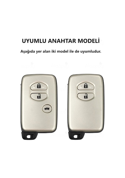 Toyota Yaris Auris Corolla Rav4 Verso Lan Cruiser Elmas Kesim Tpu Anahtar Kılıfı Pembe