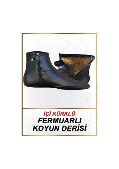 Mest Kışlık Mest Koyun Derisi Fermuarlı Kürklü Mest 41 Numara