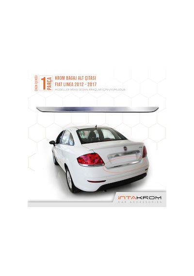 intakrom Fiat Linea Krom Bagaj Alt Çıtası 2007 - 2018