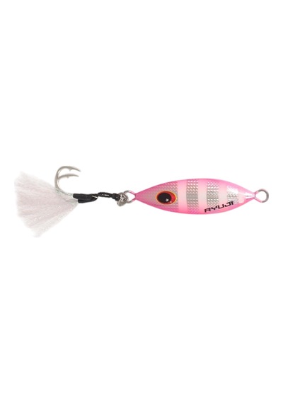 Ryuji Slow King 7,5cm 40gr Jig Yem Renk : Pink Zebra Glow