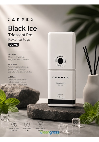 Carpex Black Ice Trioscent Pro Koku Kartuşu 90 Ml Odunsu