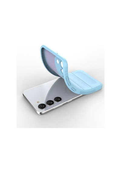 Samsung Galaxy  Uyumlu,  S23 Plus Kılıf Optimum Silikon - Sky Blue