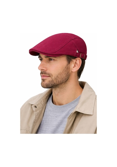Valkyrie Erkek Şapka Kasket Düz Renk Ayarlanabilir Unisex Şapka Günlük Kullanım Yazlık Kasket Bordo