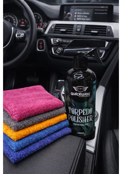 Torpido Parlatıcı Torpedo Polısher 500ml Ve 40 40 Mikrofiber Bez