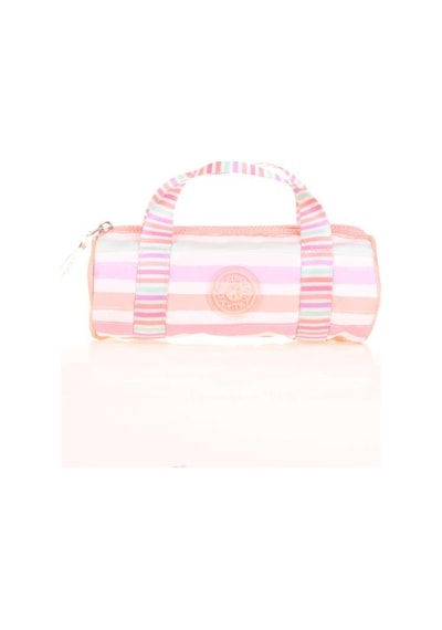 Kaukko Travel Double Stripe Kalem Çantası Salmon K2599