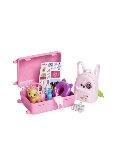 Barbie Seyahatte Bebeği Ve Aksesuarları (HJY18)