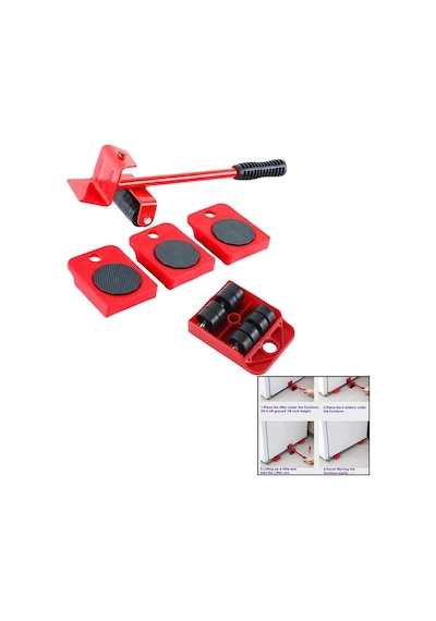 Ev Tipi Kaldıraç Eşya Mobilya Taşıma Aparatı 5pcs Taşıma Kapasite:150kg