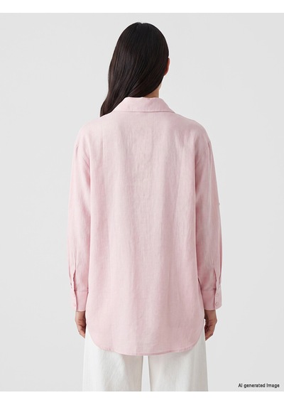 Lcw Everyday Pembe %100 Pamuklu Kadın Gömlek Tunik