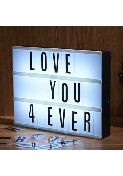 Orta Boy Light Box 96 Harfli Beyaz