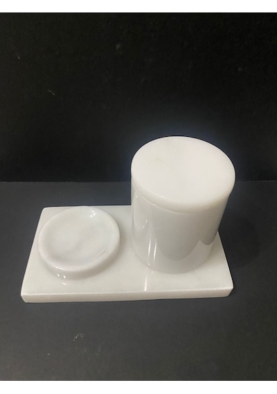 Mermer İkili Banyo Seti Beyaz