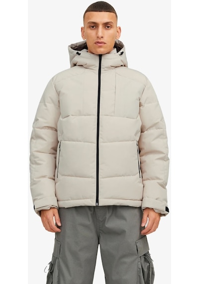 Jack & Jones Jcootıs Puffer Erkek Bej Mont 12239001-Beige Bej