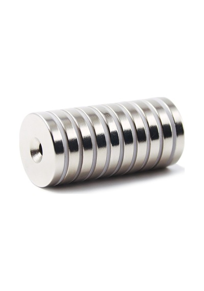 10 Adet 30Mm X 10-5Mm X 5Mm Havşa Delikli Güçlü Neodyum Miknatis