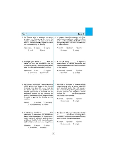 Vocabulary Tests For YDS - Osman Çetin - Delta Kültür