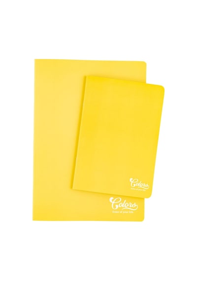 Colors A5 60 Yaprak Çizgili Karton Kapak Sarı Renksiz