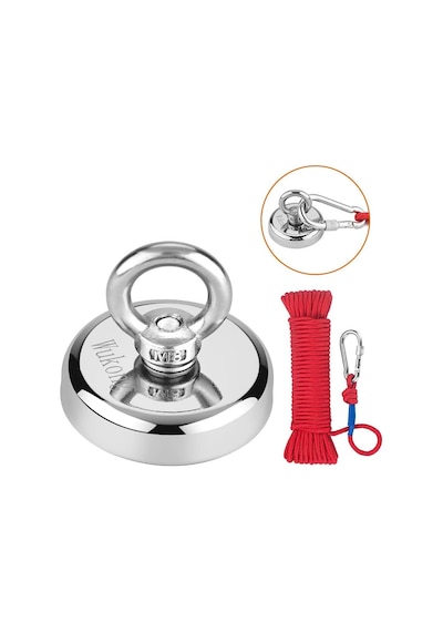 Magnet Fishing, Halatlı Güçlü Neodyum Mıknatıs Balıkçılığı Seti 48Mm
