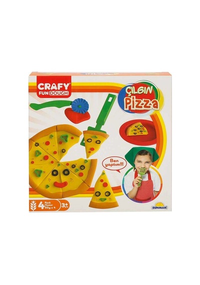 Mey İthalat Çılgın Pizza Oyun Hamuru Seti 200 G 10 Parça