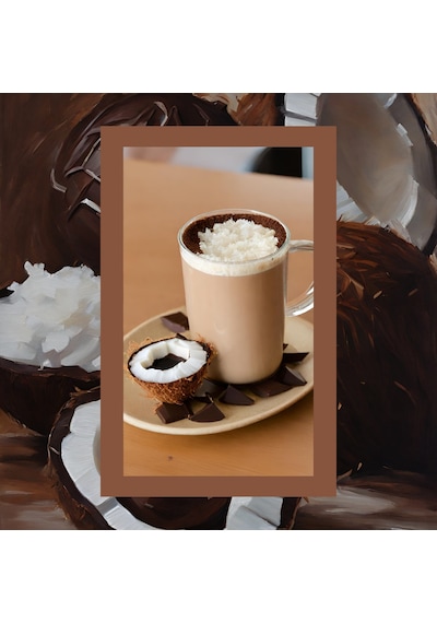 Mim And More Chocolate & Coconut Coffee Çikolata ve Hindistan Cevizi Parçacık Aromalı Kahve Çekirdek Kahve 200 G